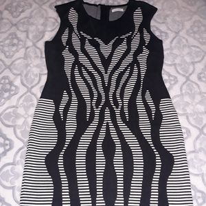 Calvin Klein XL black and white dress. Worn once.  Runs a little big.